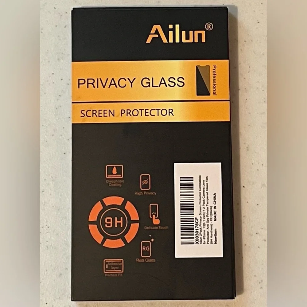 Ailun Privacy Glass Screen Protector - 2 pack for iPhone 13 (6.1) NWT
